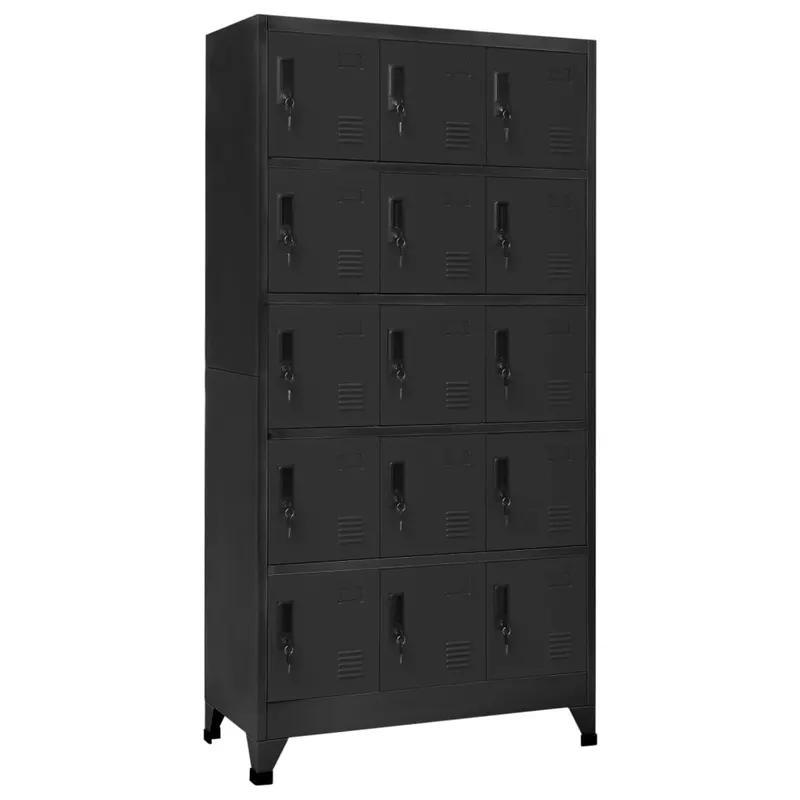 fiset, antracit, 90x40x180 cm, otel