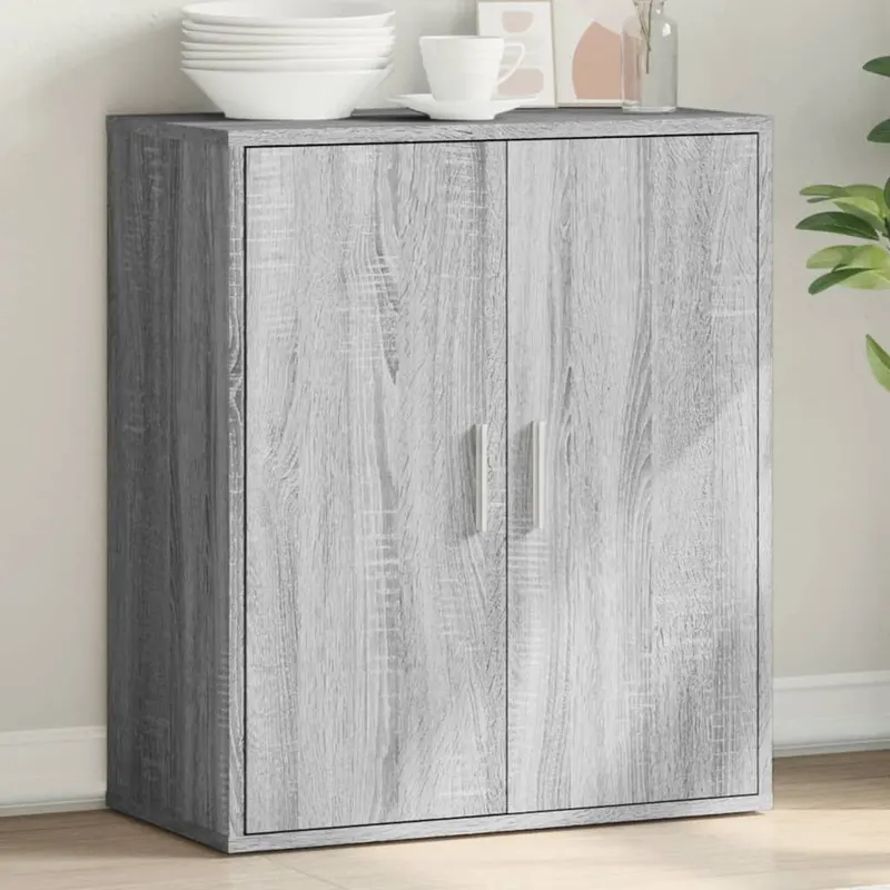 servanta, gri sonoma, 79x38x80 cm, lemn prelucrat