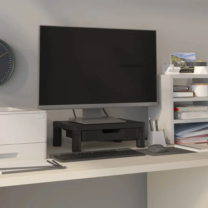 suport pentru monitor, negru, 43x30,5x13 cm
