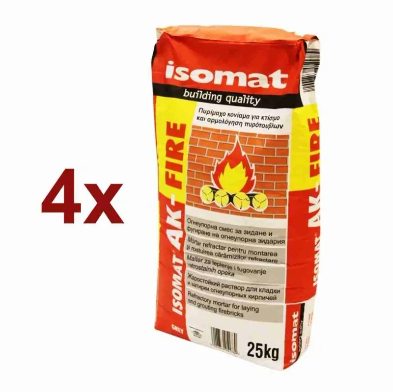 4 x Saci Mortar de Ciment Refractar 1200ºC