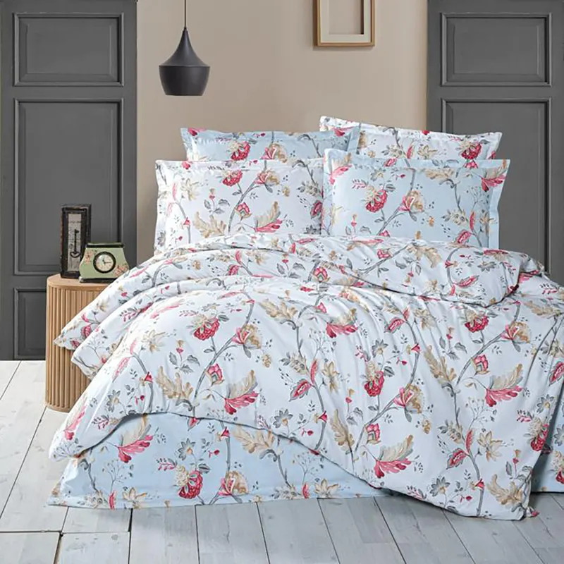 Lenjerie de pat ranforce clasy king size (rnf_29)