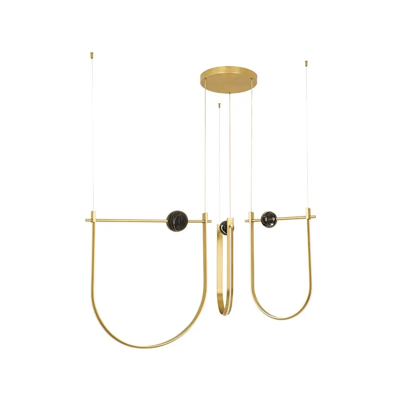 Lampa suspendata ERVILLA II - Alamă periată