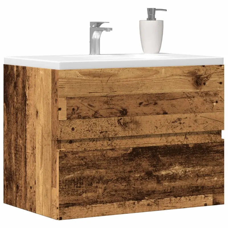 dulap pentru baie, lemn vechi, 60x38,5x45 cm, lemn prelucrat