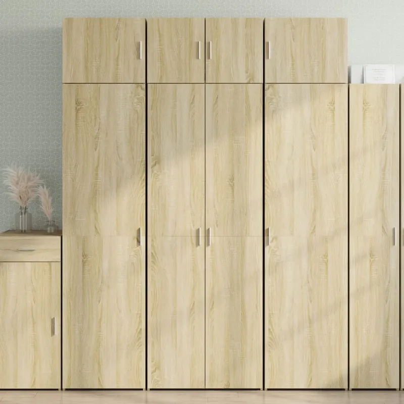 dulap de depozitare, stejar sonoma, 70x42,5x225, lemn prelucrat
