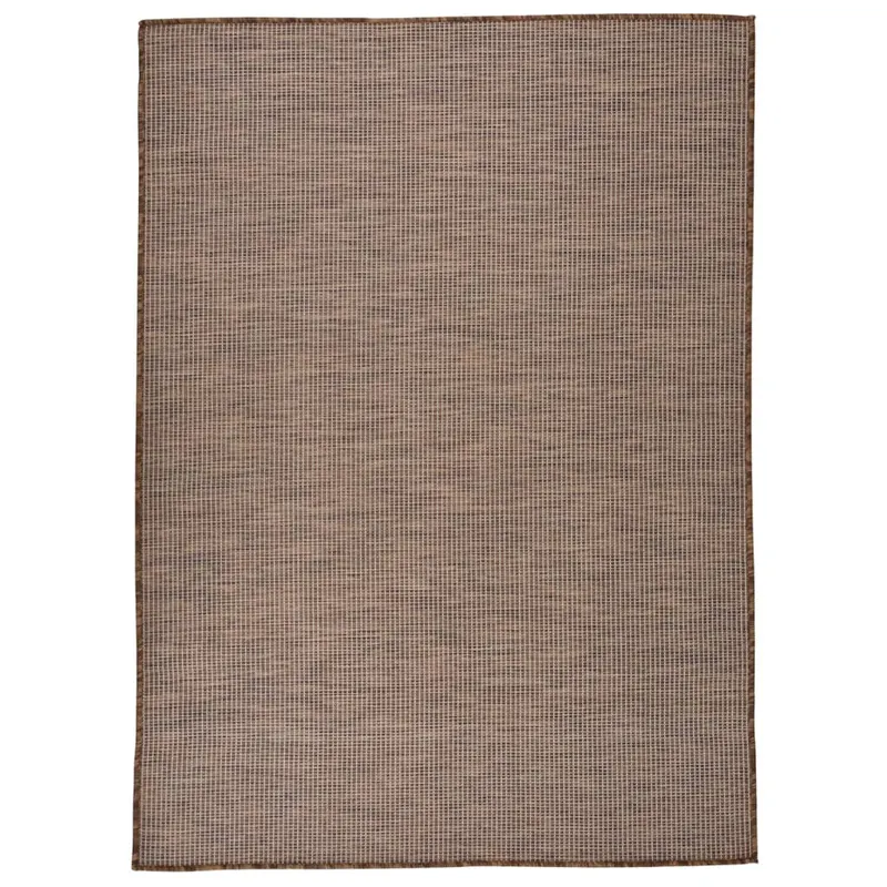 covor de exterior, maro, 200x280 cm, tesatura plata