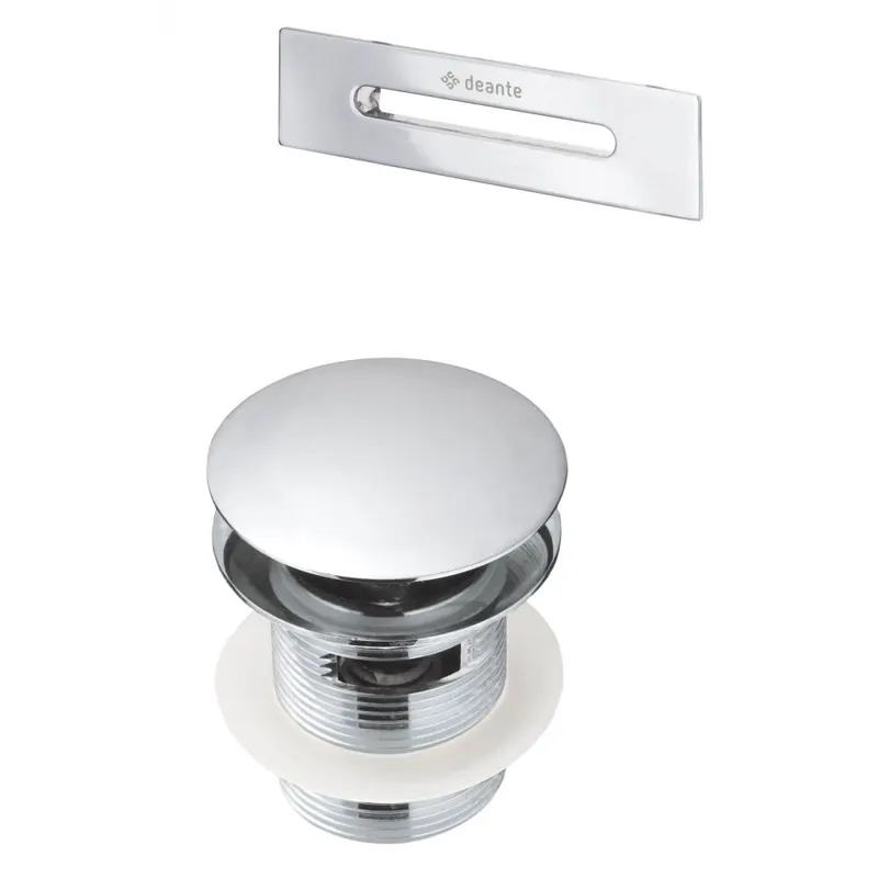 Set ventil click-clack si preaplin pentru cada crom lucios Deante