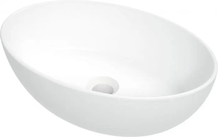 Lavoar ceramic, montare blat, 45.5x31 cm, alb, Deante Alpinia