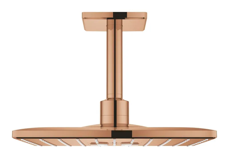 Dus fix Grohe 26481DA0, SmartActive 310 Cube, pe tavan, 310 mm, 2 functii, necesita valva, lucios, cupru