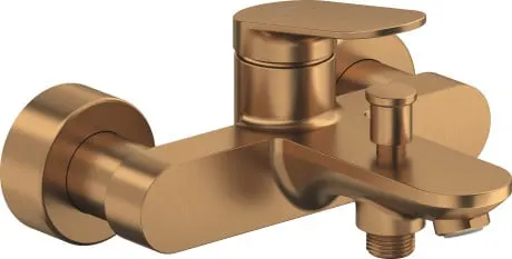Baterie cada Duravit WA5230000004, Wave, montaj pe perete, tip incastrare aparent, tip comanda monocomanda, bronz
