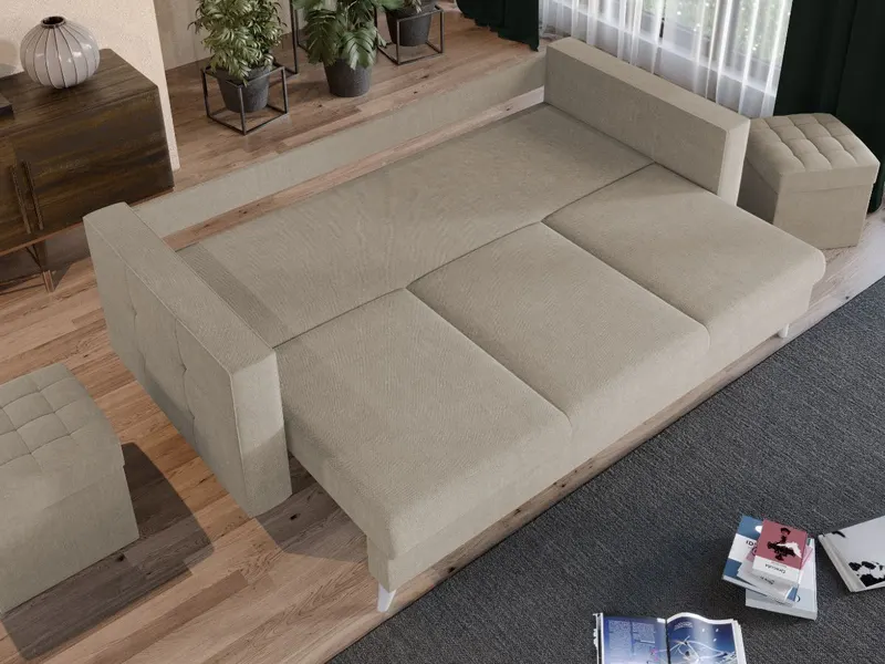 Canapea Santorini Crem — imaginea 3