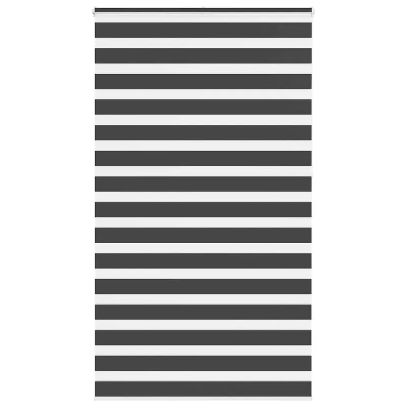 jaluzea tip zebra neagra latime tesatura 120,9 cm poliester
