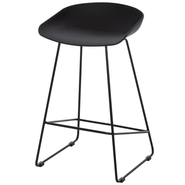 Scaun de bar ZAFERA H64 CM - Negru