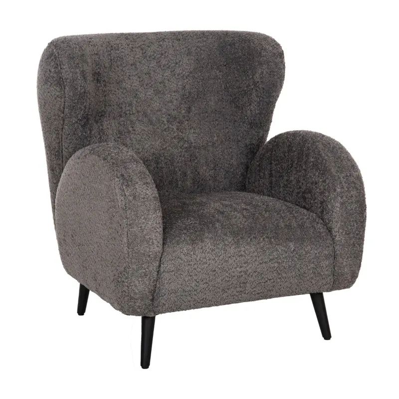 Fotoliu DURHAS BOUCLE - Grey