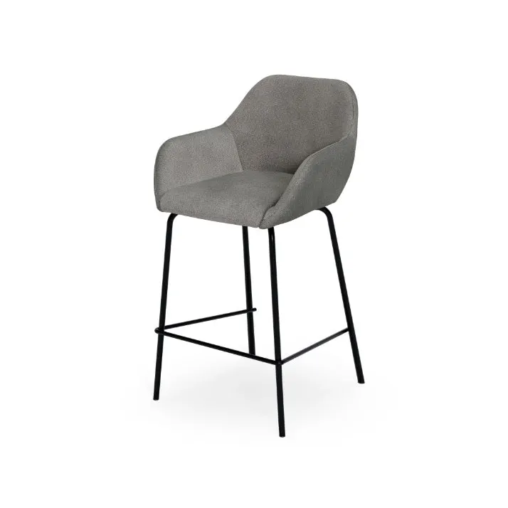 Scaun de bar SAVON H58 CM - Gri inchis