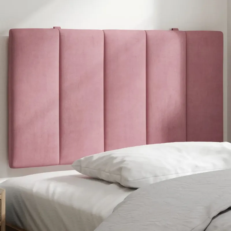 perna tablie de pat, roz, 90 cm, catifea