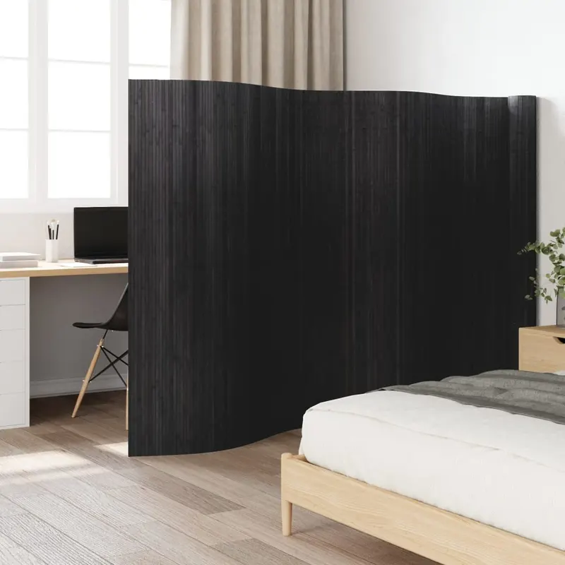 paravan de camera, gri, 165x800 cm , bambus