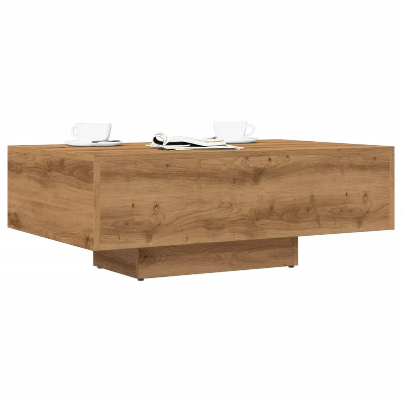 masuta de cafea, stejar artizanal, 85x55x31 cm lemn prelucrat