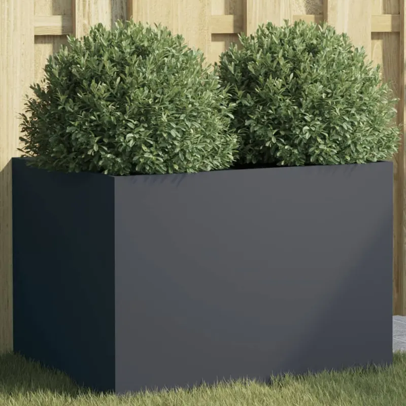 jardiniera, antracit, 62x47x46 cm, otel laminat la rece
