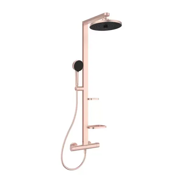 Coloana de dus cu baterie termostatata rose mat Ideal Standard Alu+