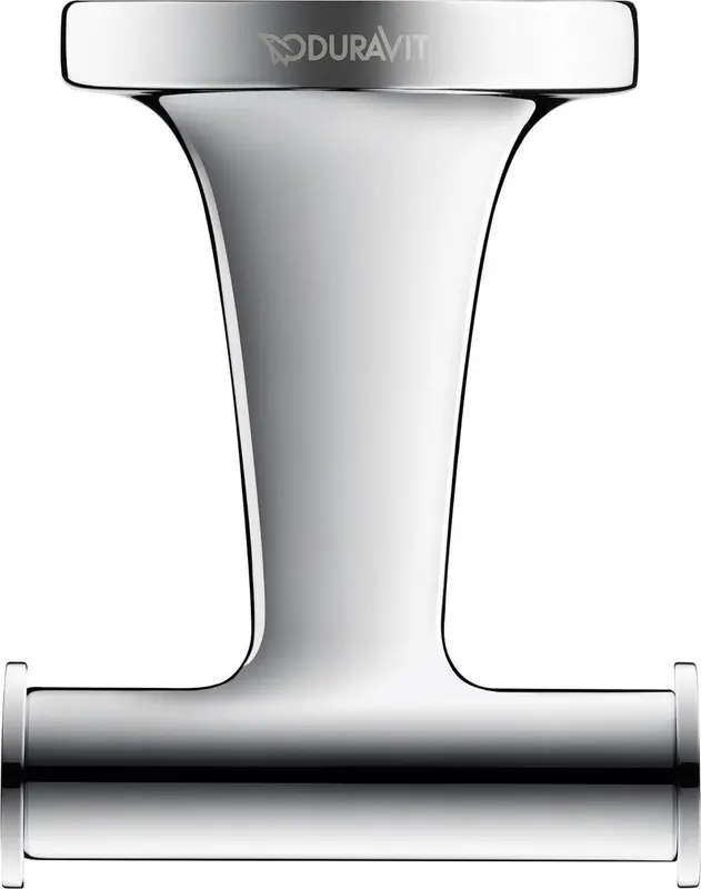 Agatatoare Duravit 0099301000, Starck T, tip instalare pe perete, numar cuie 2, elemente fixare ascunse, crom