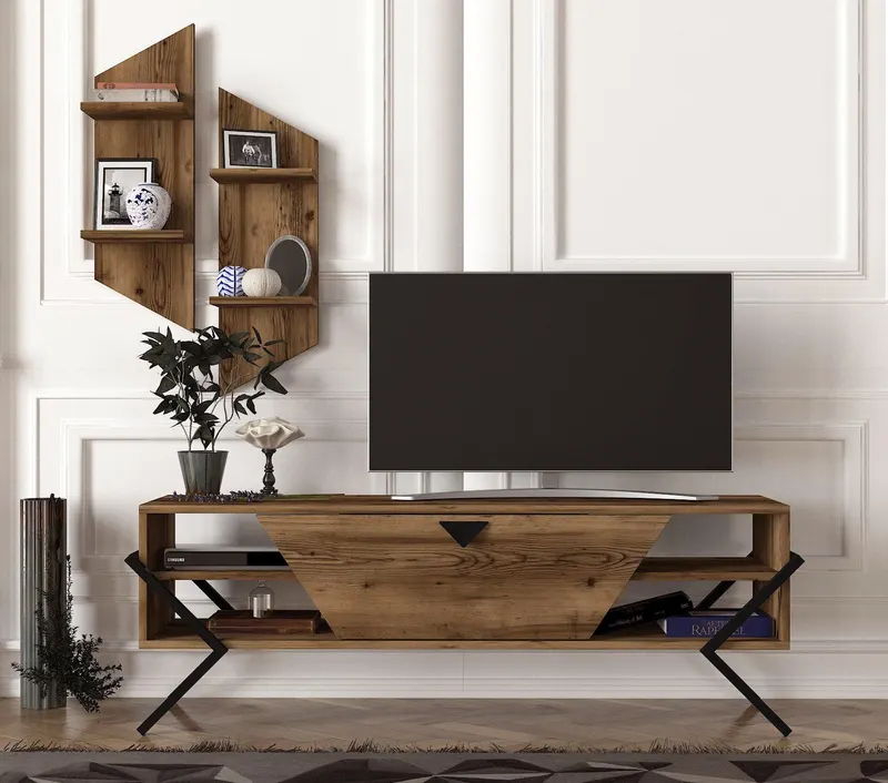 COMODA TV Prego, Lydia, 35x49x140 cm - Sonoma