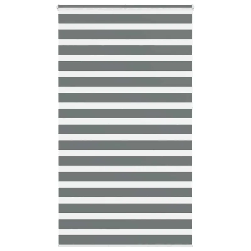 jaluzea tip zebra gri inchis latime tesatura 130,9 cm poliester
