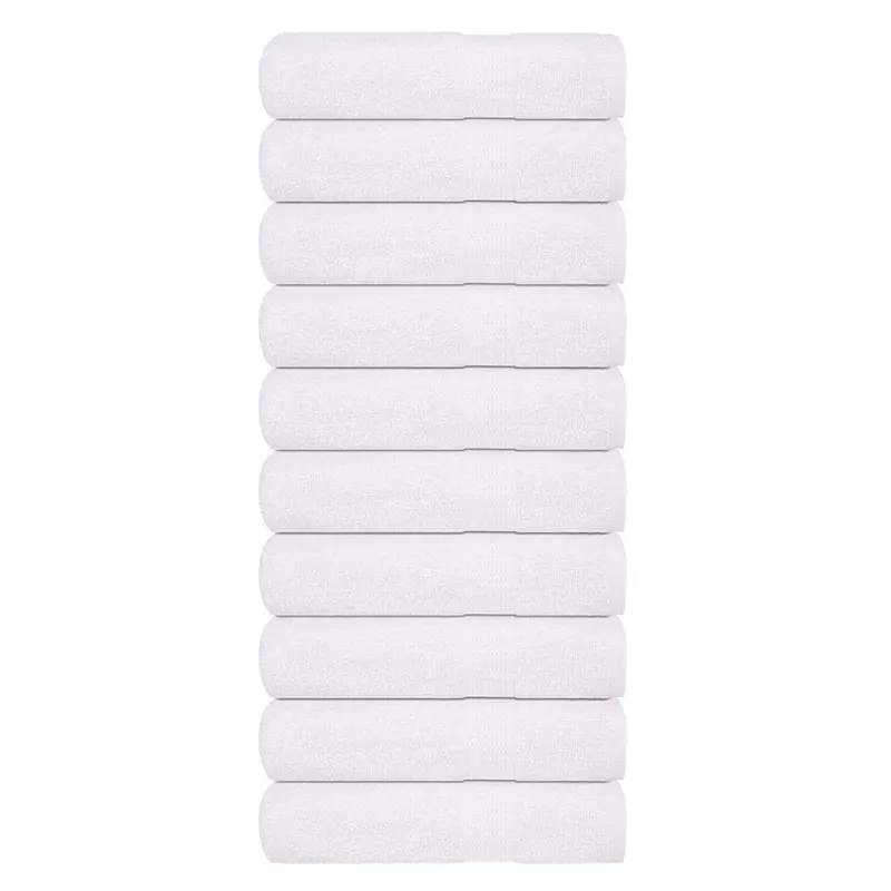 prosoape de baie 10 buc alb 100x150 cm 360 g/m2 100% bumbac