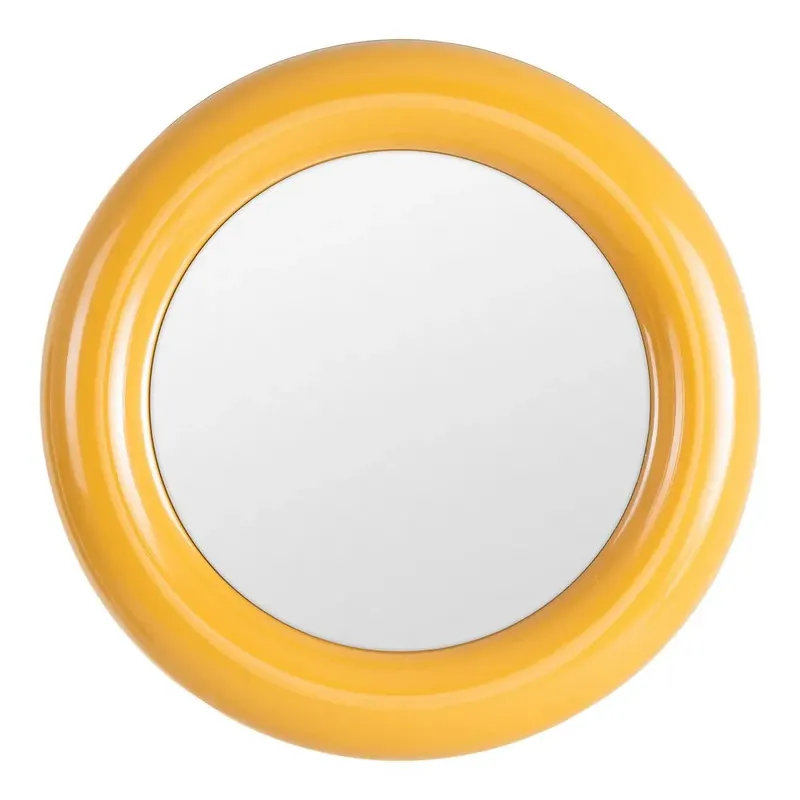 Oglinda de perete PRISMIO Ø79 CM - Mustard