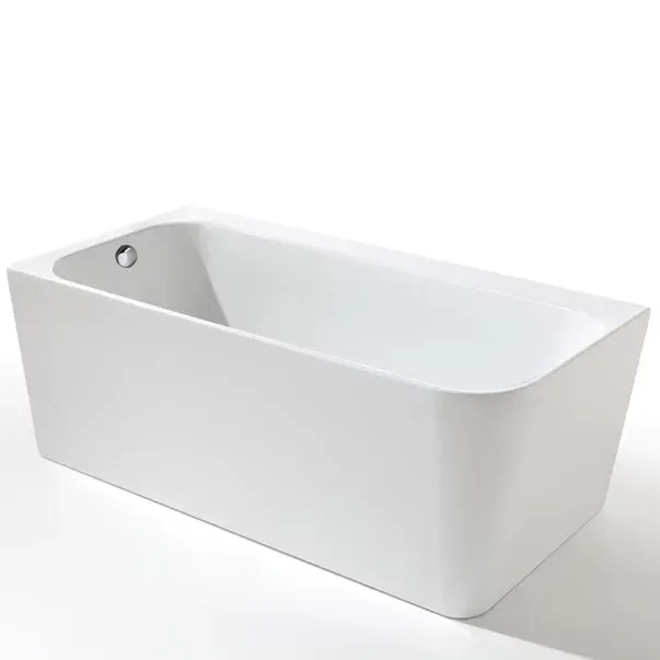 Cada freestanding Kreiner Maggie 160x75 cm finisaj alb stanga lipita de perete, BTW