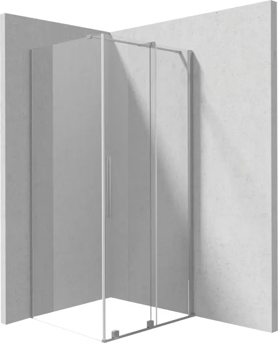 Cabina de dus otel slefuit dreptunghiulara 120x80 cm Deante Prizma