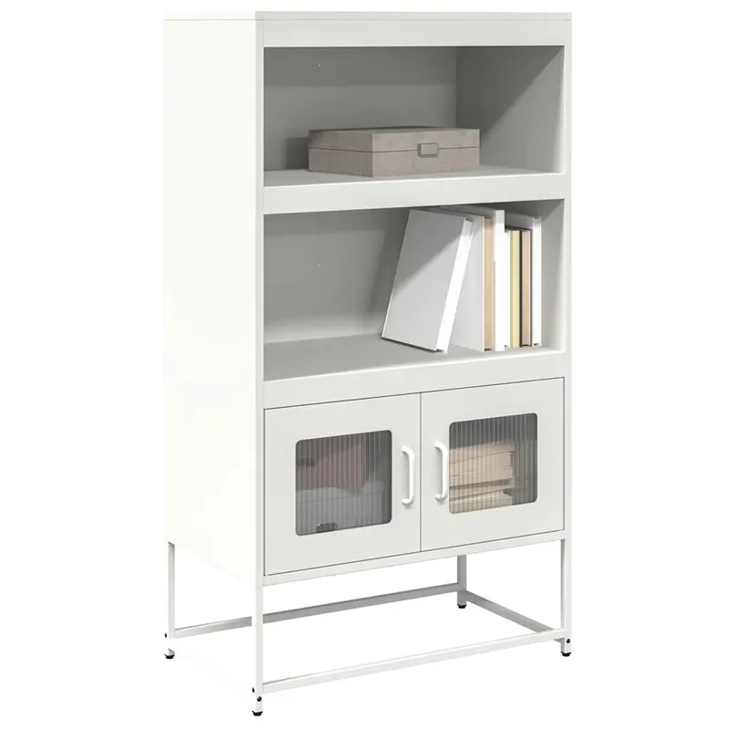 dulap inalt, alb, 68x39x123 cm, otel