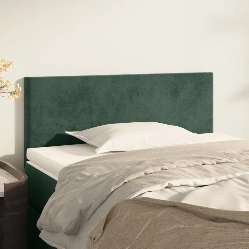 tablie de pat, verde inchis, 80x5x78/88 cm, catifea