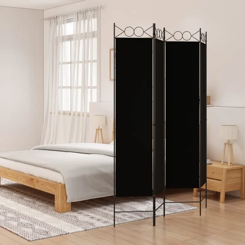 paravan de camera cu 3 panouri, 160x200 cm, textil