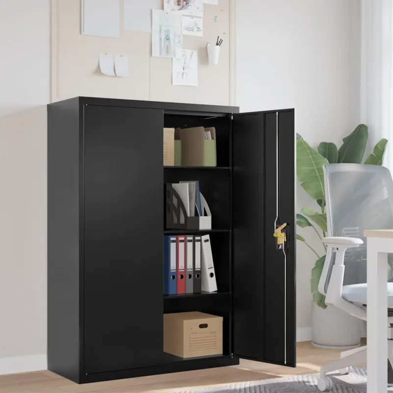 fiset, negru, 90x40x140 cm, otel