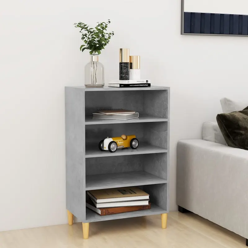 servanta, gri beton, 57x35x90 cm, pal