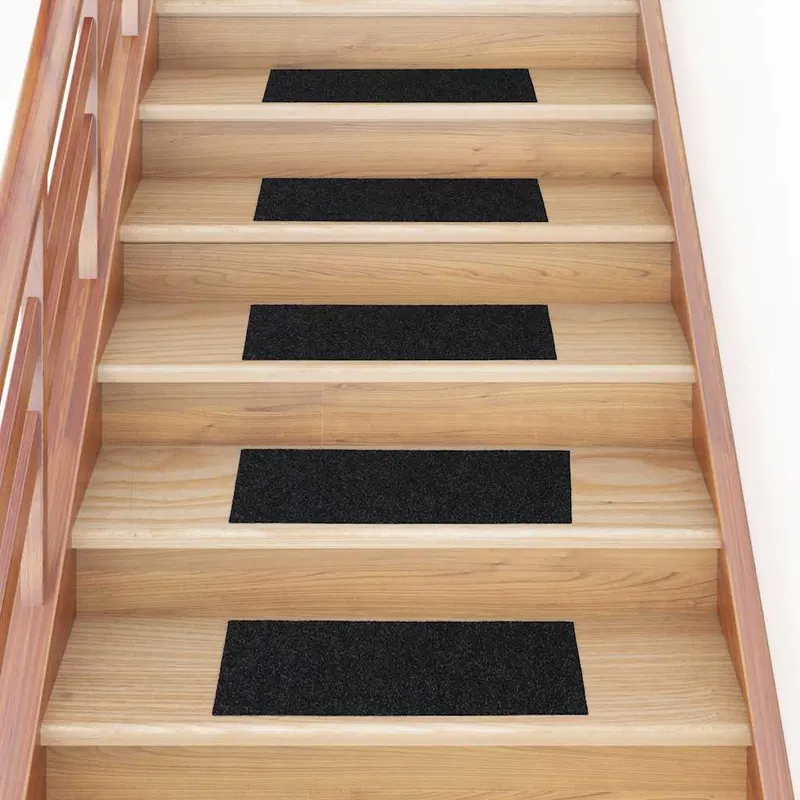 covorase scara autoadezive 30 buc negru 60x25 cm dreptunghiular