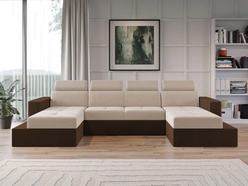 Coltar U Extensibil Paloma crem / maro