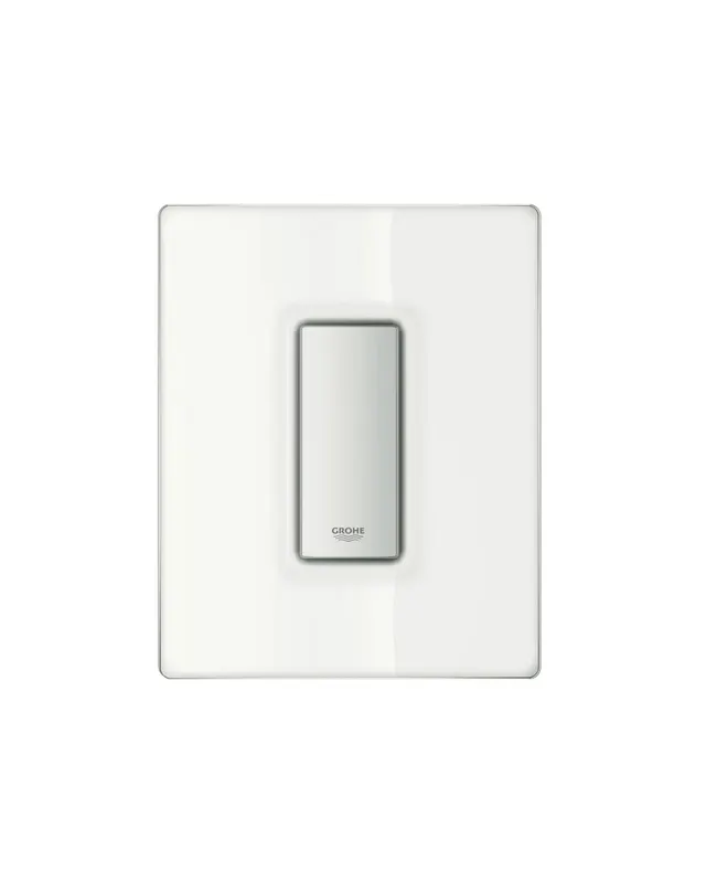 Clapeta urinal Grohe 38846LS0, Skate Cosmopolitan, mono, 116 x 114 mm, verticala, sticla, crom alb