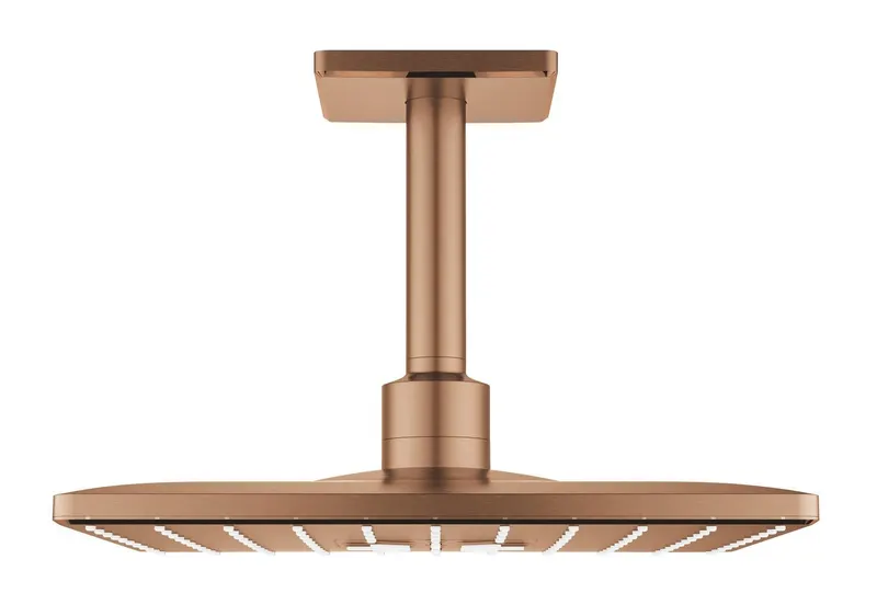 Dus fix Grohe 26481DL0, SmartActive Cube, pe tavan, 310 mm, 2 functii, necesita valva, mat, cupru