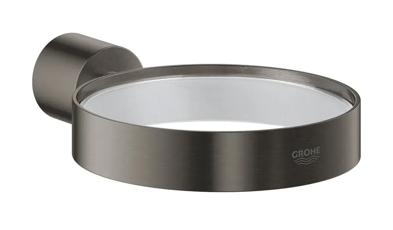 Suport Grohe 40305AL3, Atrio, pe perete, metal, pentru savoniera, mat, grafit