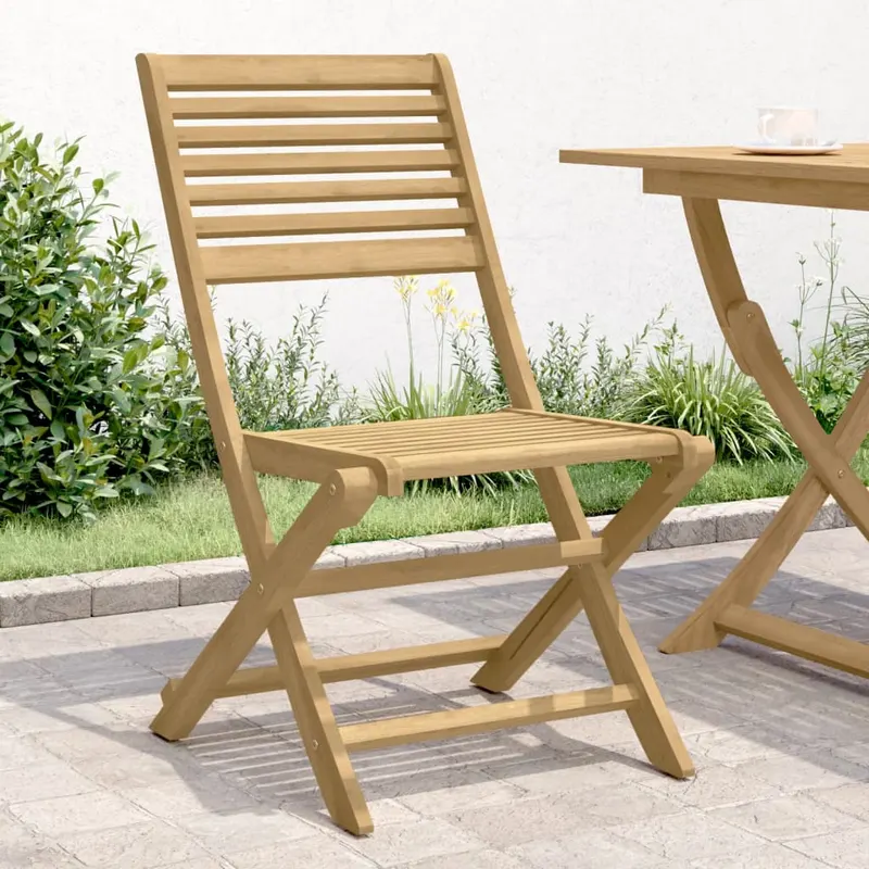 scaune gradina pliante 2 buc. 48,5x61,5x87 cm lemn masiv acacia