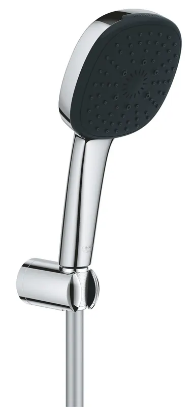 Para de dus Grohe 26176001, 110 mm, 1.75 m, 221 mm, 3 functii, 1 2 racord, sistem anticalcar, universal, Crom