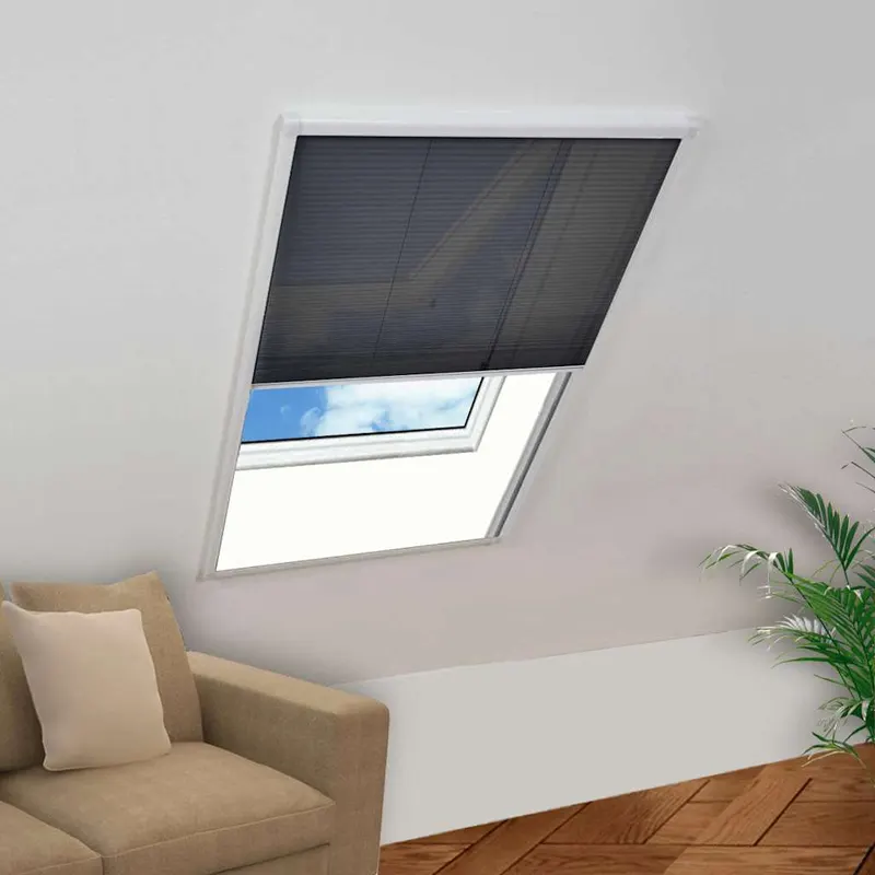 Fereastra cu ecran de insecte plisat, 80 x 160 cm