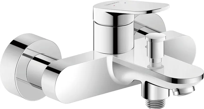 Baterie cada Duravit WA5230000010, Wave, montaj pe perete, tip incastrare aparent, tip comanda monocomanda, crom