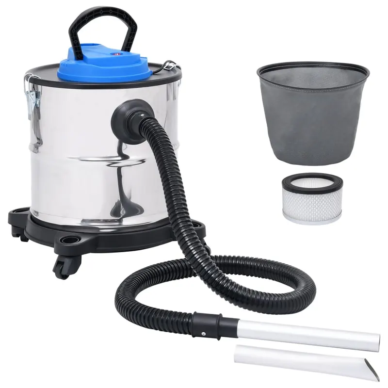 aspirator de cenusa filtru hepa, 1200 w, 20 l, otel inoxidabil