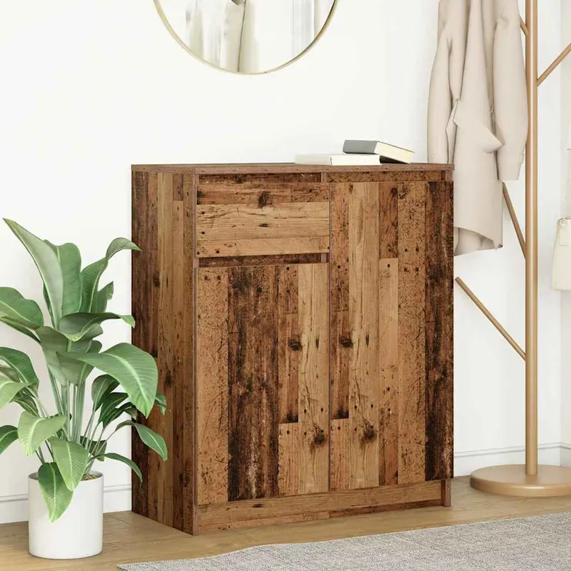 bufeta cu sertar lemn vechi 71x35x84 cm lemn prelucrat
