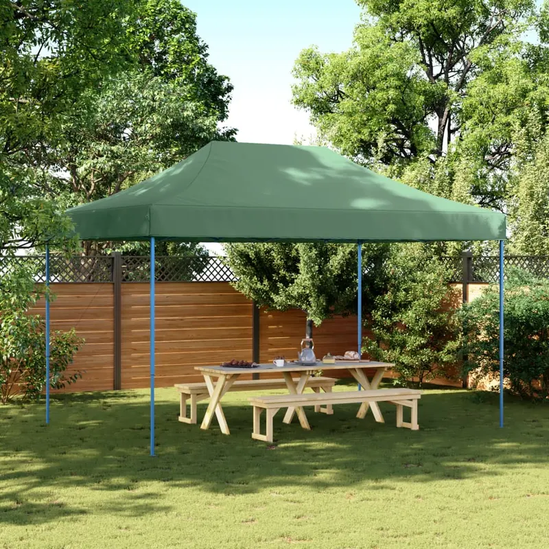 cort de petrecere pliabil pop-up, verde, 440x292x315 cm