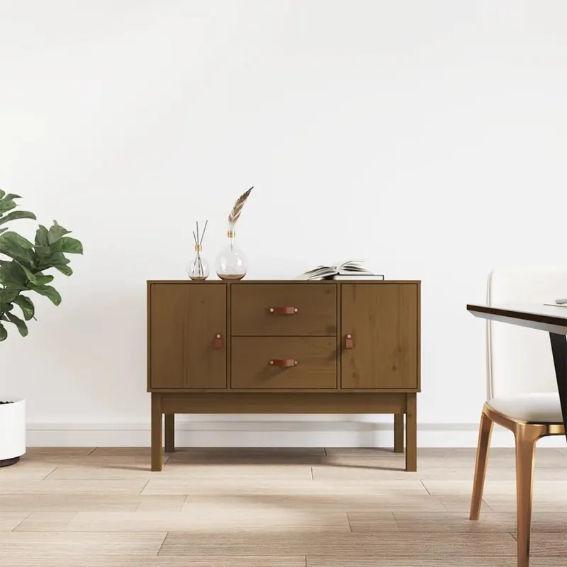 servanta, maro miere, 110x40x78 cm, lemn masiv de pin