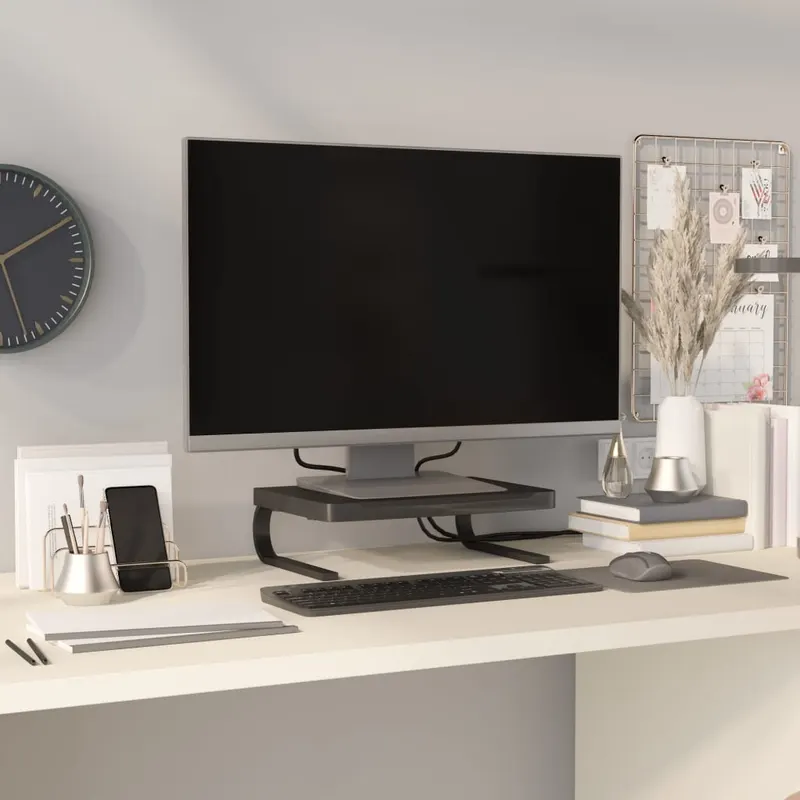 suport pentru monitor, negru, 37x28x11,5 cm