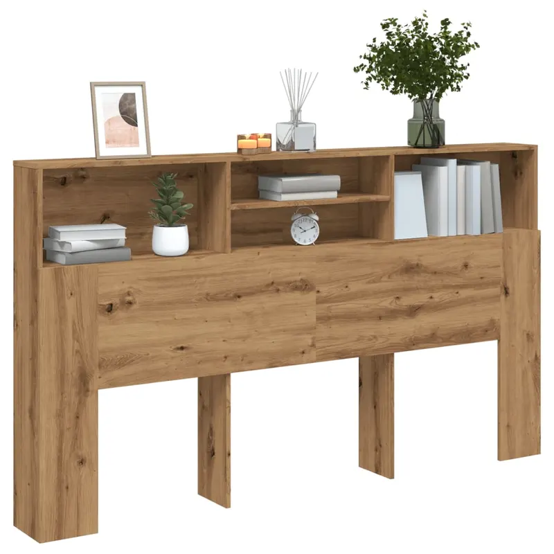 tablie pat dulap stejar artizanal 180x19x103,5cm lemn prelucrat